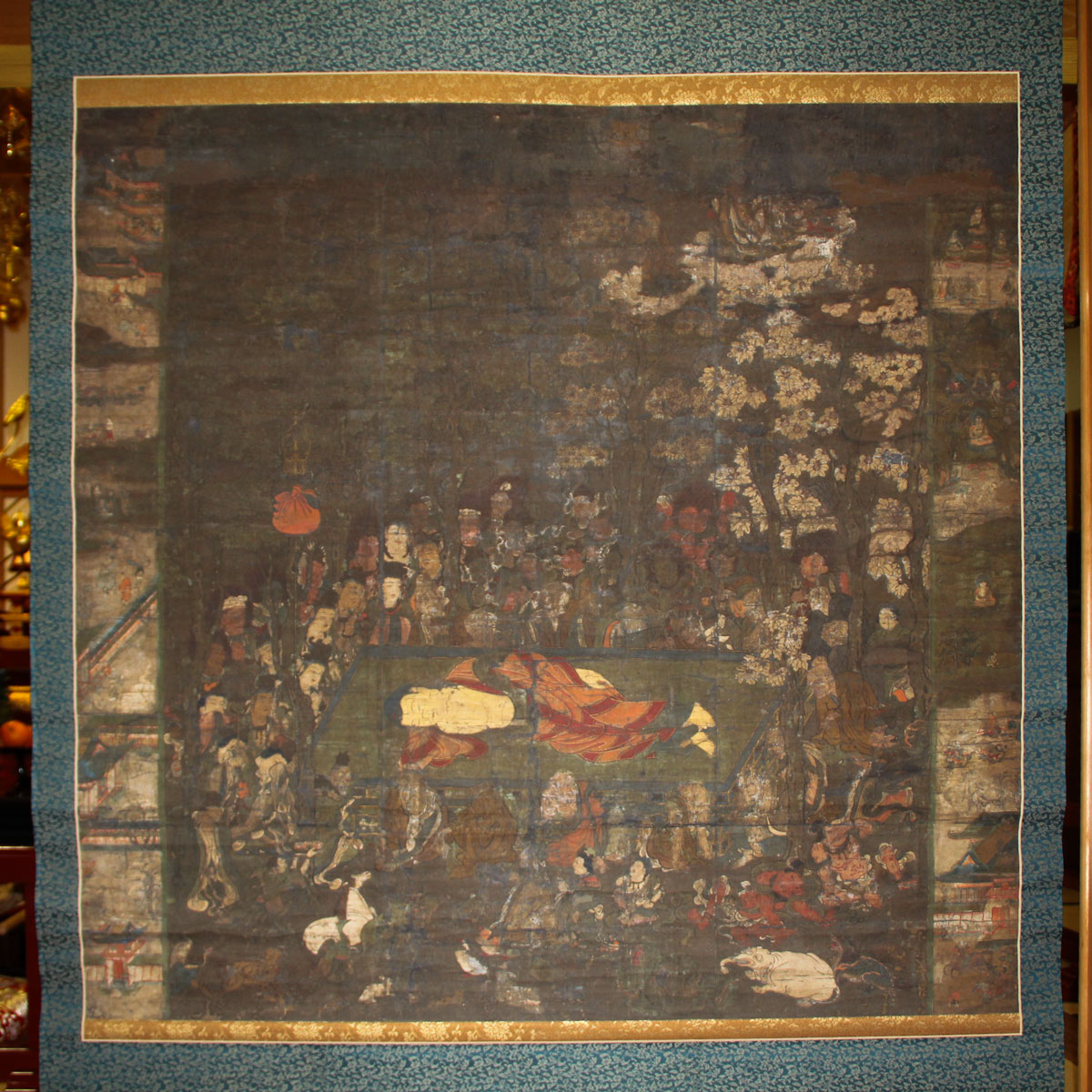 釈迦八相涅槃軸